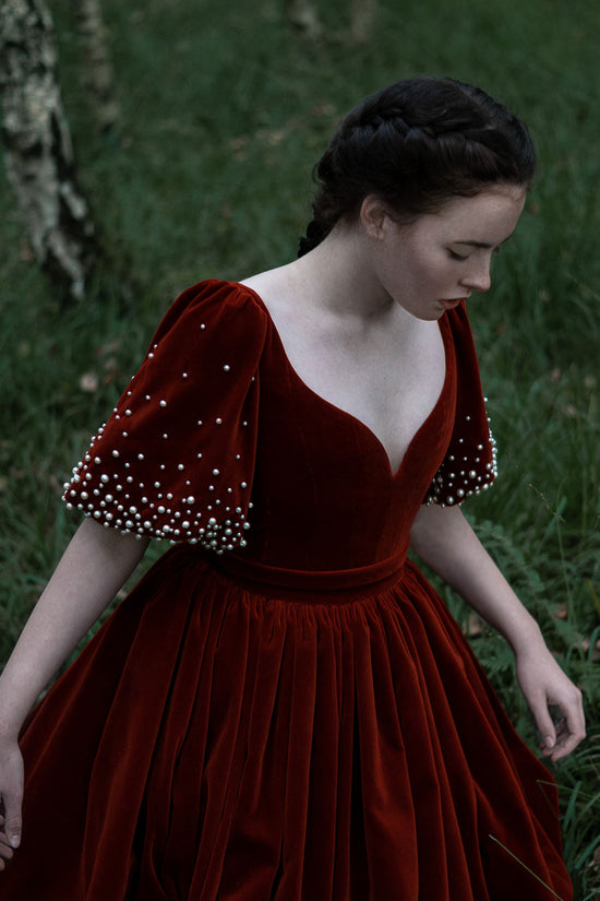 red mushroom dress Mushroom Surcoat Dress: Elven Renaissance Fair Costume